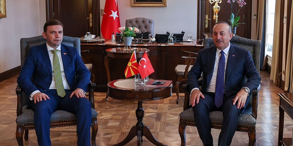 Meeting of Foreign Minister Mevlüt Çavuşoğlu with Foreign Minister Bujar Osmani of North Macedonia, 7 June 2022