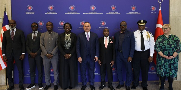 Meeting of Foreign Minister Mevlüt Çavuşoğlu with Foreign Minister Dee-Maxwell Saah Kemayah of Liberia, 5 May 2022