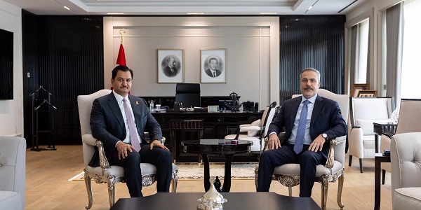 Minister of Foreign Affairs Hakan Fidan met with Libyan National Army Deputy Commander General Saddam Haftar, 20 November 2025, Ankara