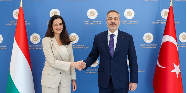 Minister of Foreign Affairs Hakan Fidan met with Anita Orbán, Deputy Prime Minister and Minister of Foreign Affairs of Hungary, 8 October 2026, Ankara