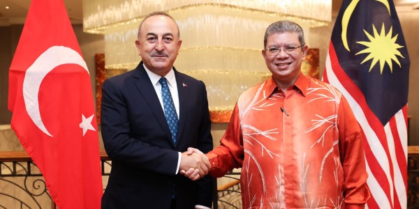 Visite du ministre des Affaires étrangères Mevlüt Çavuşoğlu en Malaisie, le 4 août 2022