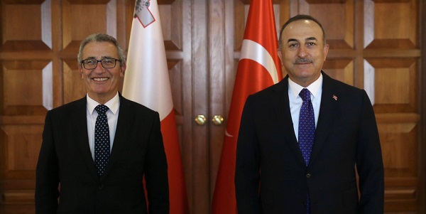 Meeting of Foreign Minister Mevlüt Çavuşoğlu with Foreign and European Affairs Minister Evarist Bartolo of Malta, 13 April 2021