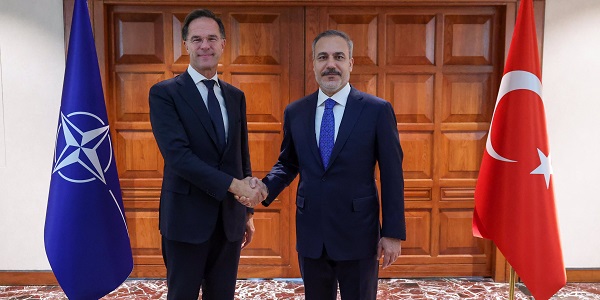 Minister of Foreign Affairs Hakan Fidan met with Mark Rutte, NATO Secretary General, 25 November 2024, Ankara