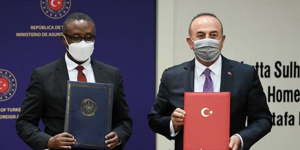 Meeting of Foreign Minister Mevlüt Çavuşoğlu with Vincent Biruta, Minister of Foreign Affairs and International Cooperation of the Republic of Rwanda, 7 September 2021