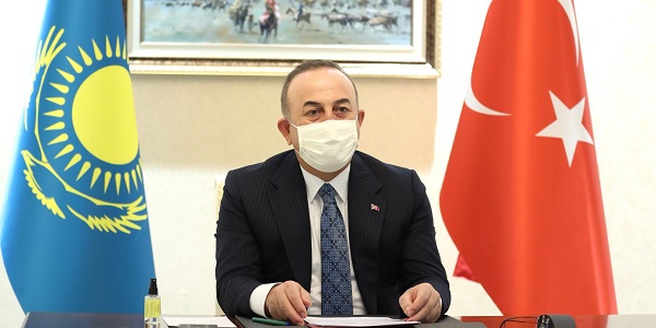 Visit of Foreign Minister Mevlüt Çavuşoğlu to Kazakhstan, 24 February 2022