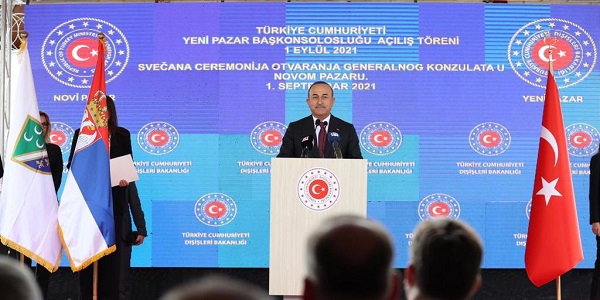 Visite du ministre des Affaires étrangères Mevlüt Çavuşoğlu en Serbie, 31 août-1er septembre 2021