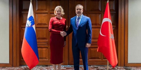 Minister of Foreign Affairs Hakan Fidan met with Urška Klakočar Zupančič, President of the National Assembly of the Republic of Slovenia, 13 February 2026, Ankara