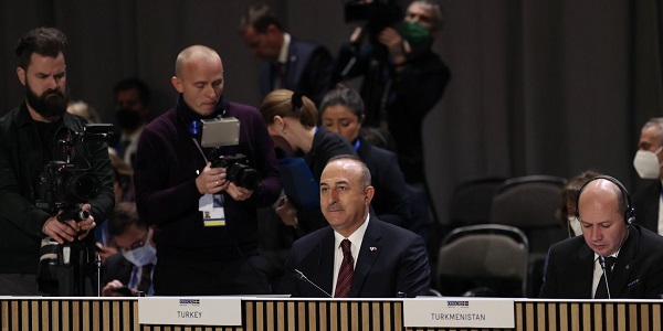 Participation du ministre des Affaires étrangères Mevlüt Çavuşoğlu à la 28ème réunion du Conseil ministériel de l'Organisation pour la sécurité et la coopération en Europe (OSCE) à Stockholm, les 1er et 2 décembre 2021