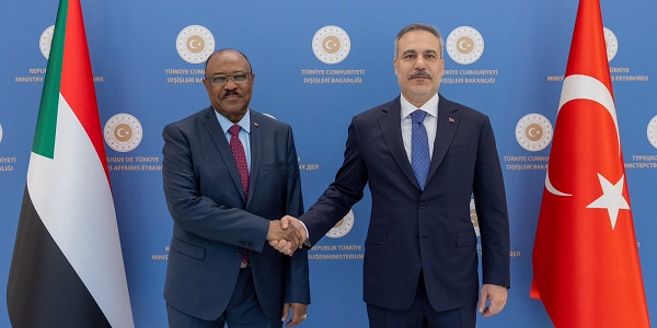 Minister of Foreign Affairs Hakan Fidan met with Mohieddin Salem, Minister of Foreign Affairs and International Cooperation of Sudan, 28 July 2026, Ankara