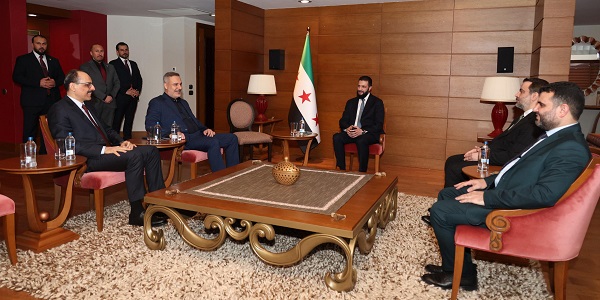 Minister of Foreign Affairs Hakan Fidan was received by Ahmad al-Sharaa, President of Syria, 17 April 2026, Antalya