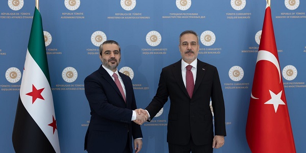 Minister of Foreign Affairs Hakan Fidan met with Asaad Hassan Al-Shaibani, Minister of Foreign Affairs of Syria, 6 August 2026, Ankara