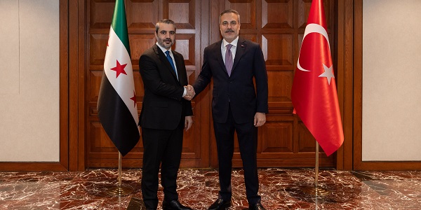 Minister of Foreign Affairs Hakan Fidan met with Asaad Hassan Al-Shaibani, Minister of Foreign Affairs of Syria, 8 September 2026, Ankara