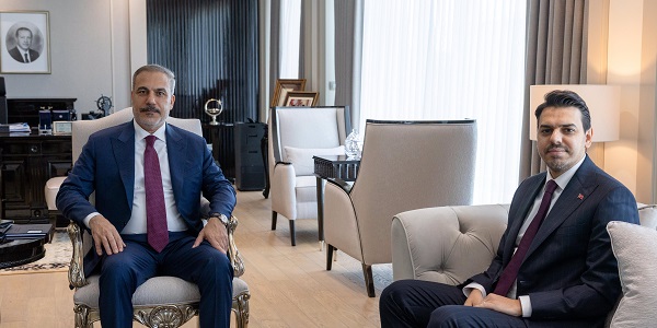 Minister of Foreign Affairs Hakan Fidan received Abdullah Eren, President of The Turkish Cooperation and Coordination Agency (TİKA), 4 September 2025, Ankara