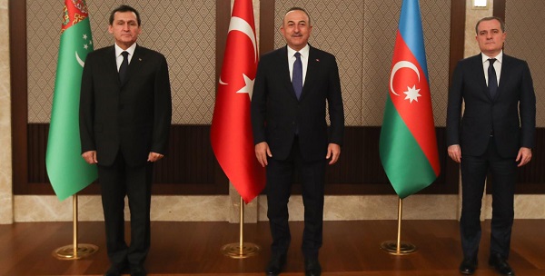 Participation of Foreign Minister Mevlüt Çavuşoğlu in the Fifth Trilateral Meeting of the Ministers of Foreign Affairs of Turkey, Azerbaijan and Turkmenistan, 23 February 2021