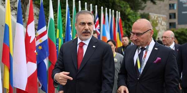 Participation of Hakan Fidan, Minister of Foreign Affairs of the Republic of Türkiye, in the Summit on Peace in Ukraine, 15 June 2024, Burgenstock