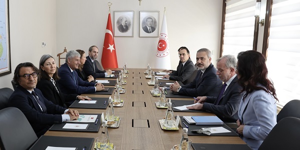 Foreign Minister Hakan Fidan Received Michael Spindelegger, Director General of the International Centre for Migration Policy Development (ICPMD), 3 October 2023, Ankara