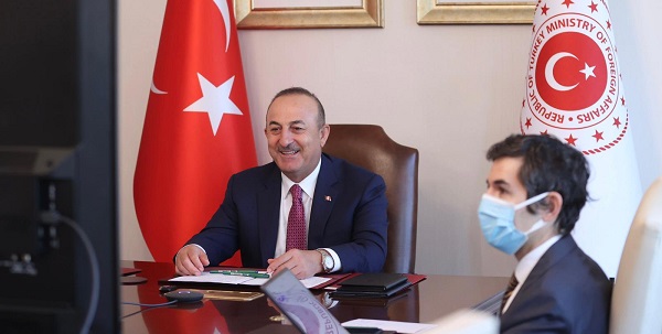 Online Meeting of Foreign Minister Mevlüt Çavuşoğlu with Foreign Minister Sayyid Badr Albusaidi of Oman, 28 September 2021