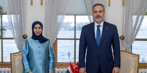 لقاء السيد وزير الخارجية هاكان فيدان، مع وزيرة الخارجية وشؤون المغتربين اليمنيين، أفراح عبد العزيز الزوبة، 24 أكتوبر/تشرين الأول 2026، إسطنبول
