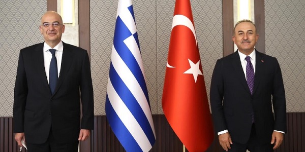 Meeting of Foreign Minister Mevlüt Çavuşoğlu with Foreign Minister Nikos Dendias of Greece, 15 April 2021