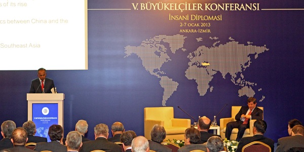 Foreign Minister of Singapore Mr. Shanmugam addressed Turkish Ambassadors.