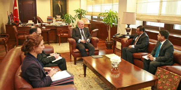 Dışişleri Bakanlığı Müsteşarı Büyükelçi Feridun H. Sinirlioğlu’nun Bangladeş Büyükelçisini kabulü