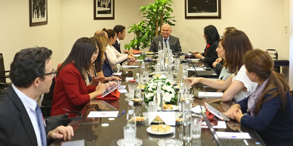 Dışişleri Bakanlığı Müsteşarı Büyükelçi Sinirlioğlu’nun diplomasi muhabirlerini kabulü