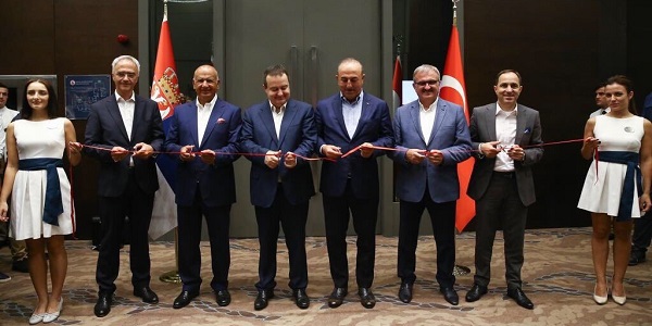 The meeting between Foreign Minister Mevlüt Çavuşoğlu and Foreign Minister Ivica Dacic of Serbia, and the inauguration of the Honorary Consulate of Serbia in Antalya, 19 August 2018